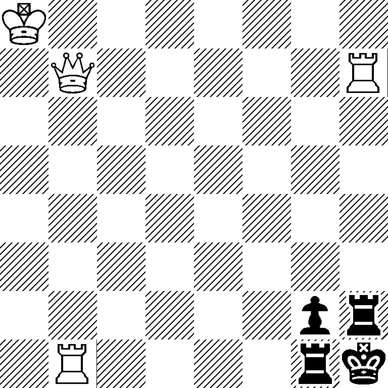 K7/1Q5R/8/8/8/8/6pr/1R4rk
