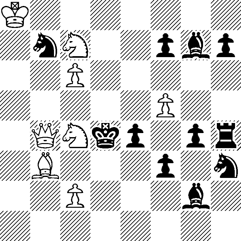 K7/1nN2pbp/2P5/5P2/1QNkp1pr/1B3p1n/2P3b1/8