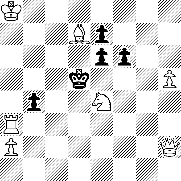 K7/3Bp3/4pp2/3k3P/1p2N3/R7/P6Q/8