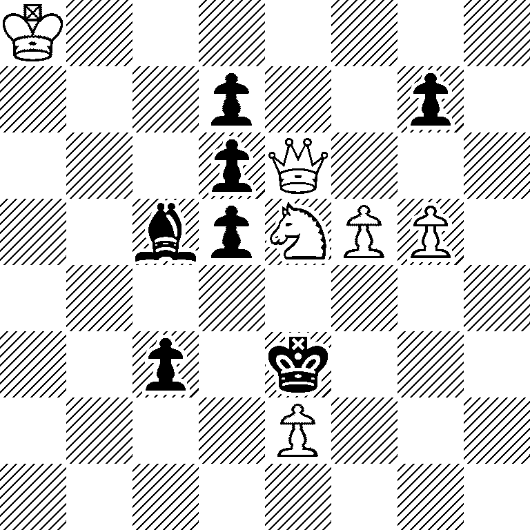 K7/3p2p1/3pQ3/2bpSPP1/8/2p1k3/4P3/8