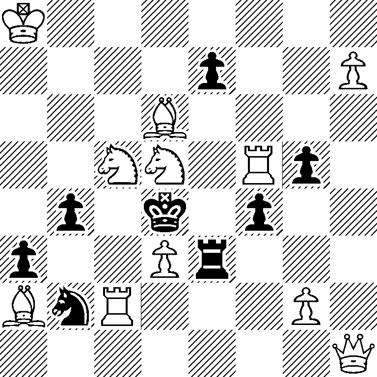 K7/4p2P/3B4/2NN1Rp1/1p1k1p2/p2Pr3/BnR3P1/7Q