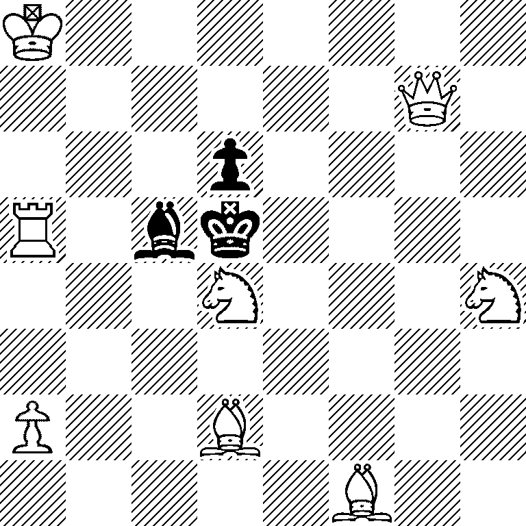 K7/6Q1/3p4/R1bk4/3N3N/8/P2B4/5B2