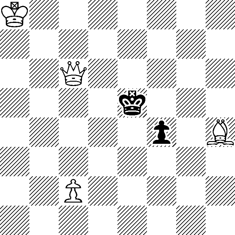 K7/8/2Q5/4k3/5p1B/8/2P5/8