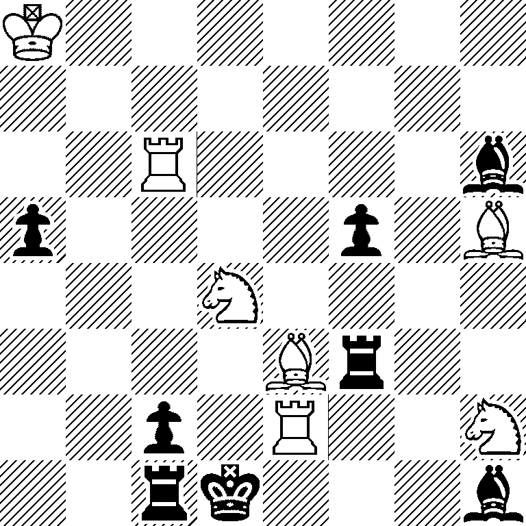 K7/8/2R4b/p4p1B/3N4/4Br2/2p1R2N/2rk3b