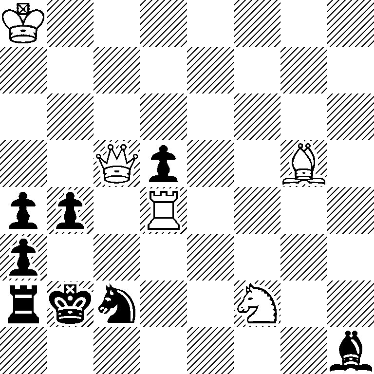 K7/8/8/2Qp2B1/pp1R4/p7/rkn2N2/7b