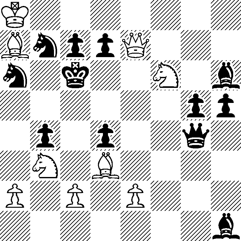 K7/BnppQ3/n1k2N1b/6pp/1p1p2q1/1N1B4/P1P1P3/7b