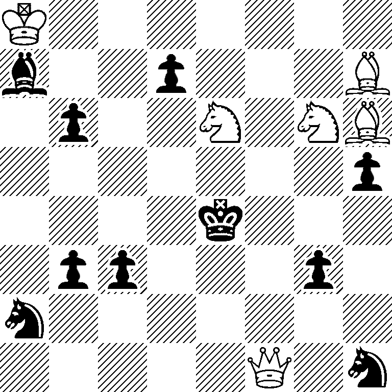K7/b2p3B/1p2N1NB/7p/4k3/1pp3p1/n7/5Q1n