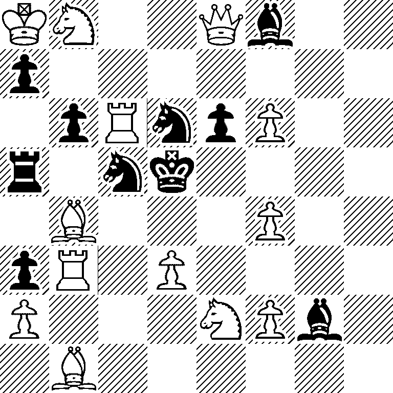 KN2Qb2/p7/1pRnpP2/r1nk4/1B3P2/pR1P4/P3NPb1/1B6