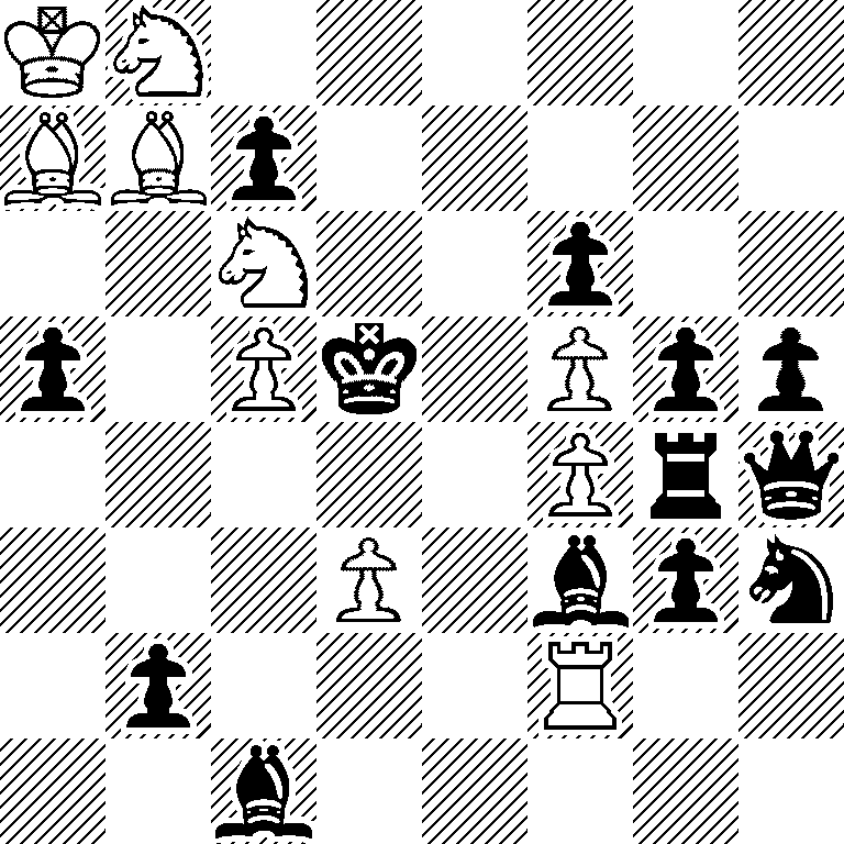 KN6/BBp5/2N2p2/p1Pk1Ppp/5Prq/3P1bpn/1p3R2/2b5