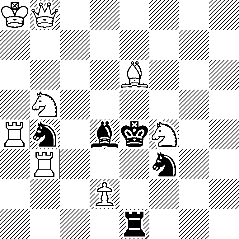 KQ6/8/4B3/1N6/Rn1bkN2/1R3n2/3P4/4r3