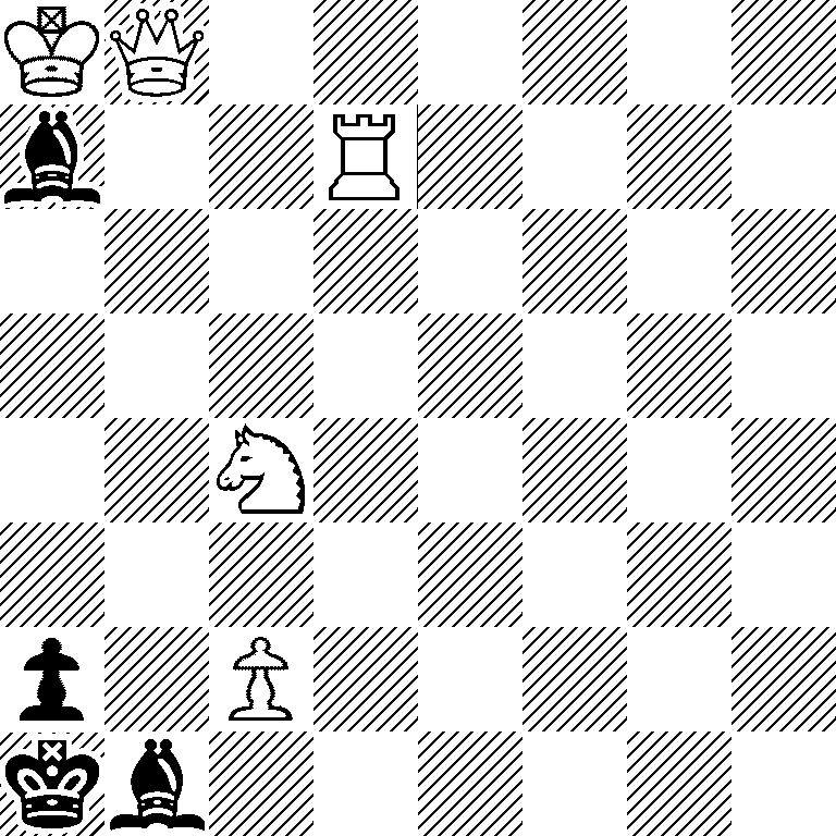 KQ6/b2R4/8/8/2N5/8/p1P5/kb6