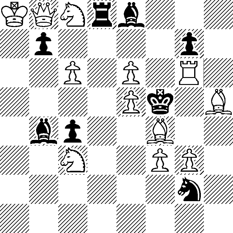 KQNrb3/1p4p1/2P1P1R1/4Pk1B/1bp2B2/2N2PP1/6n1/8