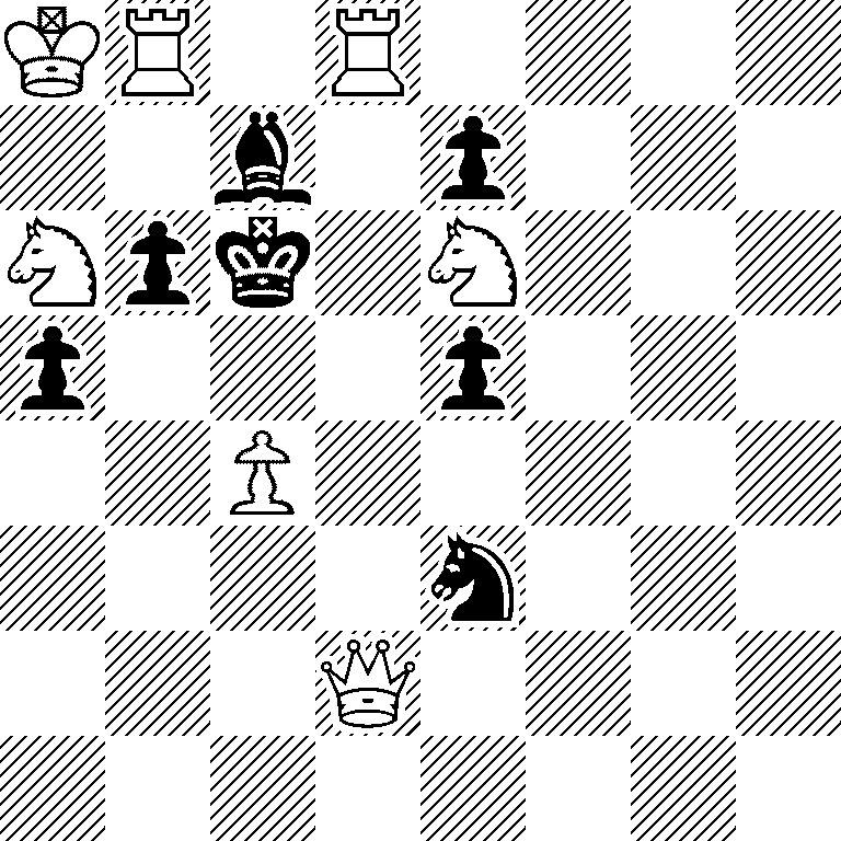 KR1R4/2b1p3/Npk1N3/p3p3/2P5/4n3/3Q4/8