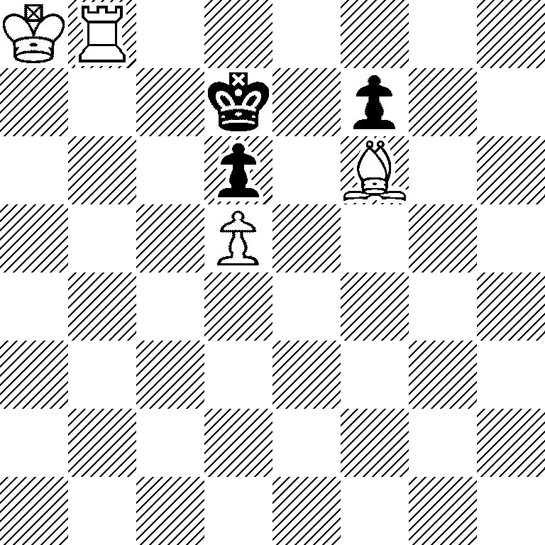 KR6/3k1p2/3p1B2/3P4/8/8/8/8