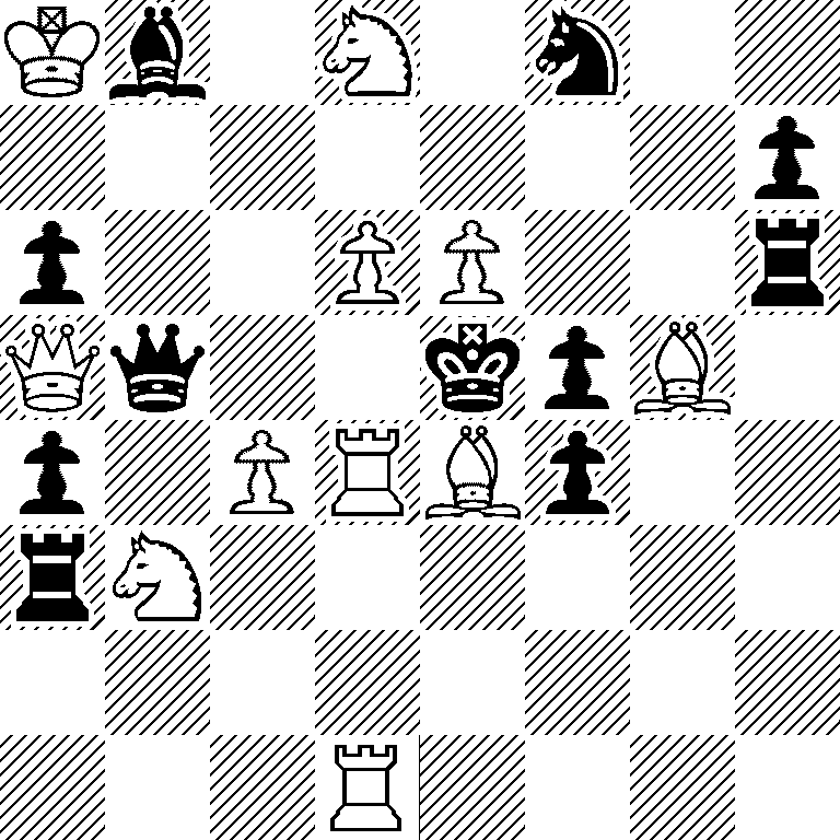 Kb1N1n2/7p/p2PP2r/Qq2kpB1/p1PRBp2/rN6/8/3R4