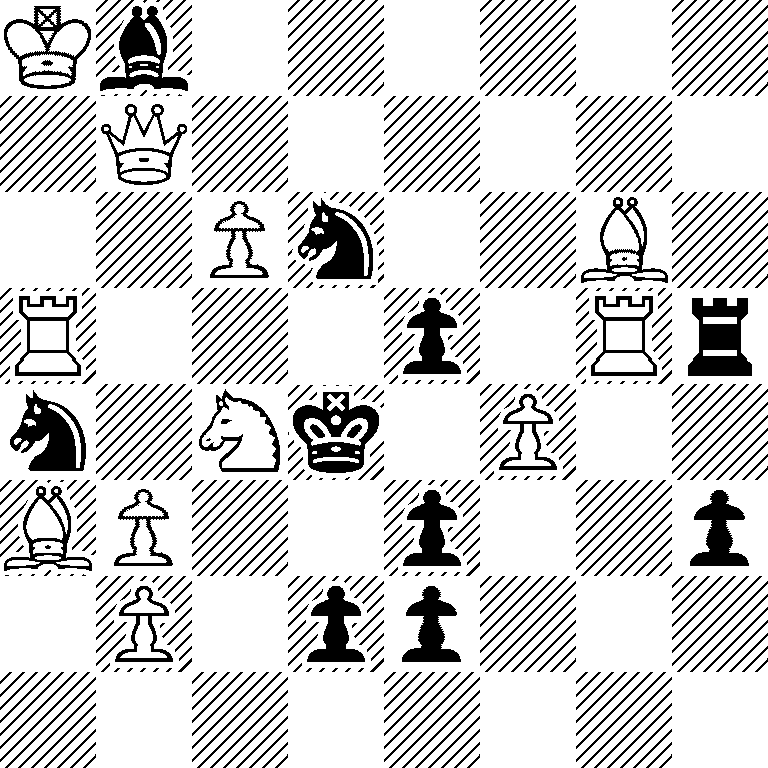 Kb6/1Q6/2Pn2B1/R3p1Rr/n1Nk1P2/BP2p2p/1P1pp3/8