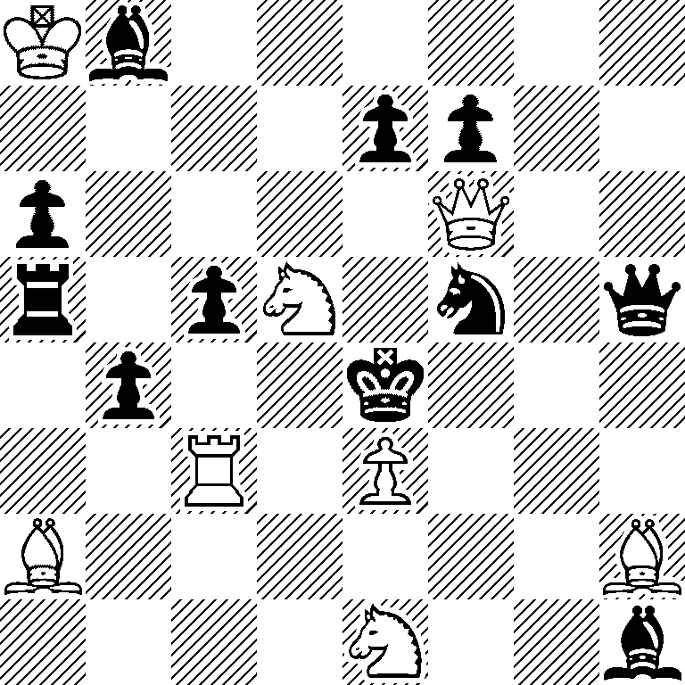 Kb6/4pp2/p4Q2/r1pN1n1q/1p2k3/2R1P3/B6B/4N2b