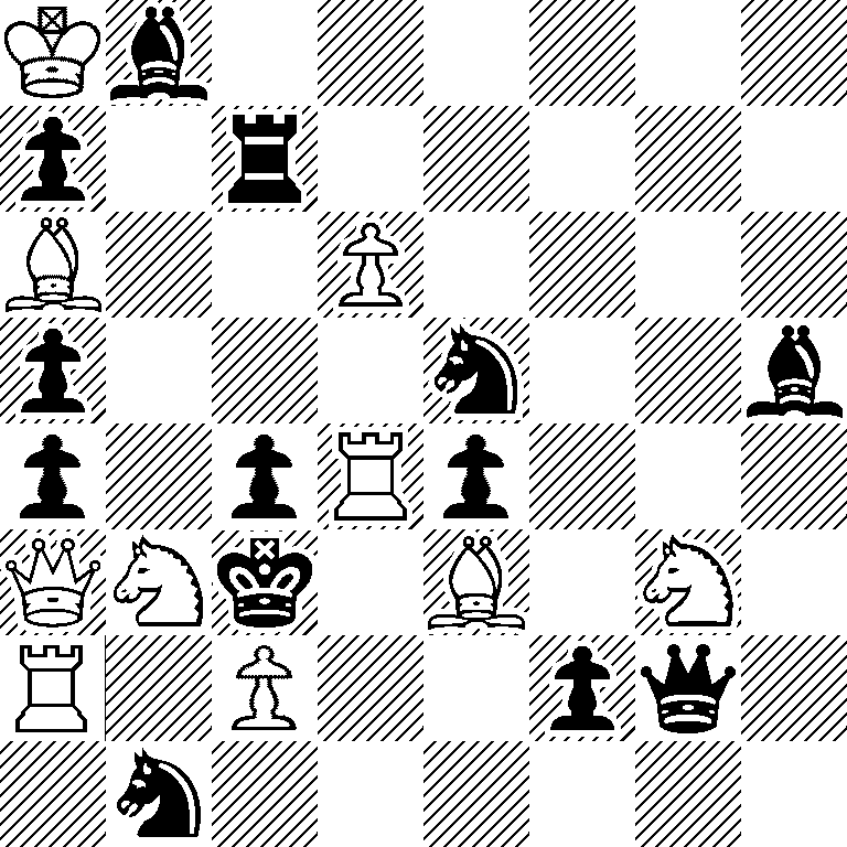 Kb6/p1r5/B2P4/p3n2b/p1pRp3/QNk1B1N1/R1P2pq1/1n6