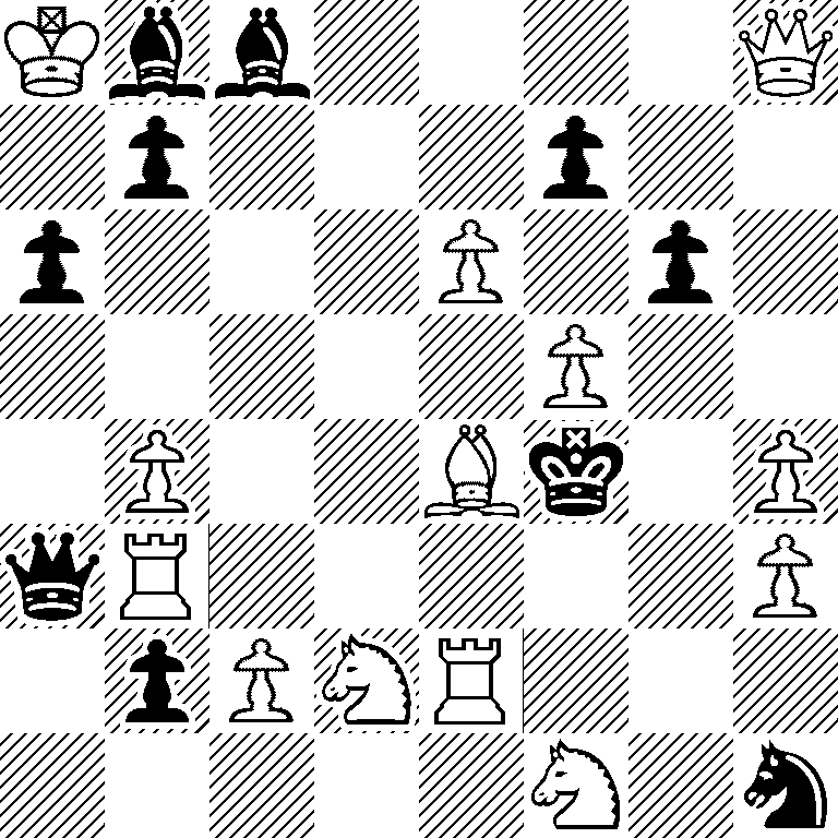 Kbb4Q/1p3p2/p3P1p1/5P2/1P2Bk1P/qR5P/1pPNR3/5N1n