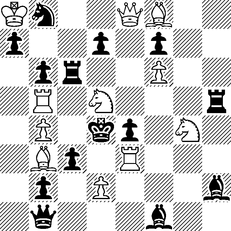 Kn2QB2/p2p1p2/1pr2P2/1R1N3r/1P1kp1N1/1Bp1R3/1p1P3b/1q3b2