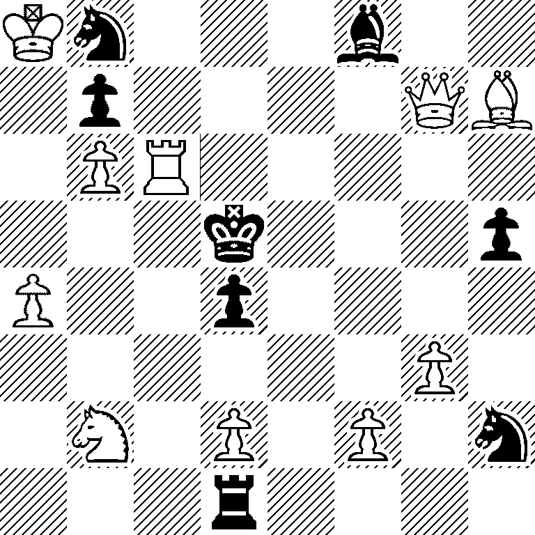 Kn3b2/1p4QB/1PR5/3k3p/P2p4/6P1/1N1P1P1n/3r4