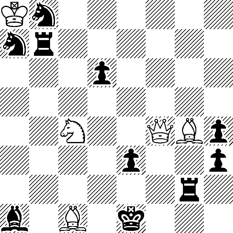 Kn6/nr6/3p4/8/2N2QBp/4p2p/6r1/b1B1k3