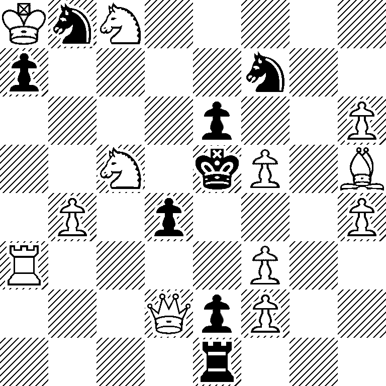 KnN5/p4n2/4p2P/2N1kP1B/1P1p3P/R4P2/3QpP2/4r3
