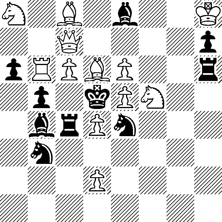 N1B1b2K/2Q4p/pRPBP2r/1p1kPN2/1brPn3/1n6/3P4/8