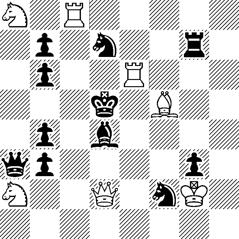 N1R5/1p1n2r1/1p2R3/3k1B2/1p1b4/qp4p1/N2Q1nK1/8