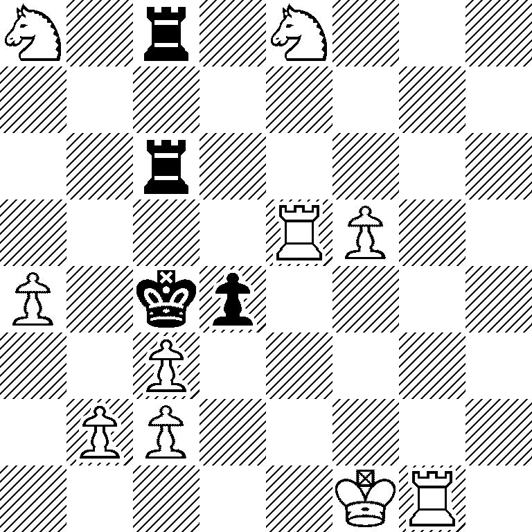 N1r1N3/8/2r5/4RP2/P1kp4/2P5/1PP5/5KR1
