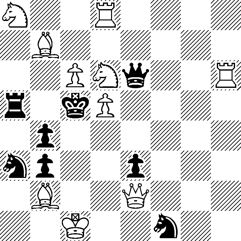 N2R4/1B6/2PNq2R/r1kP4/1p6/np2p3/1B2Q3/2K2n2