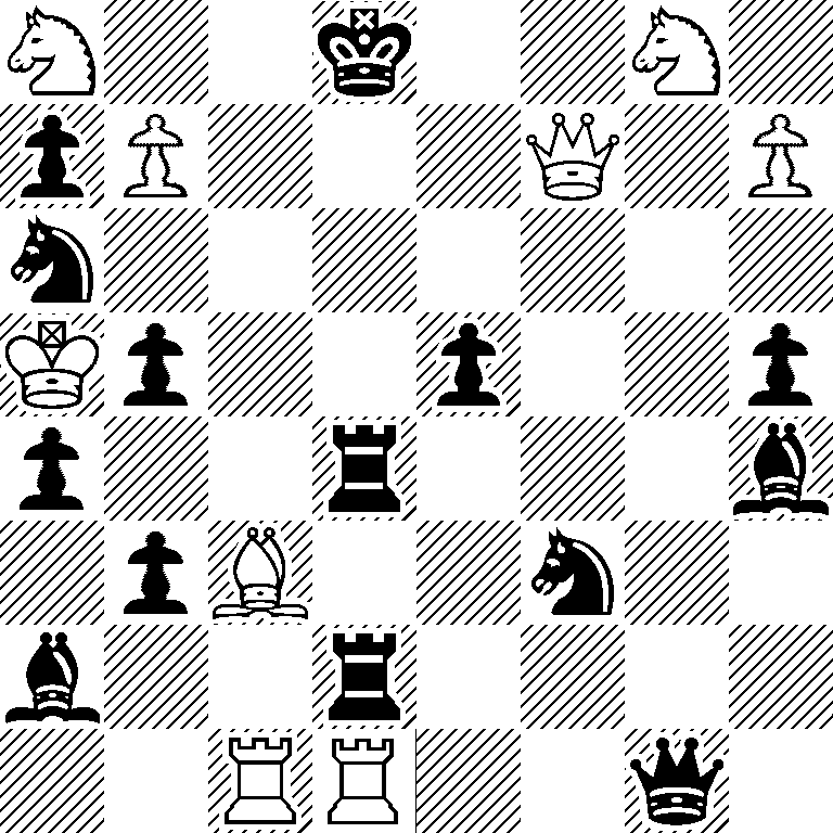 N2k2N1/pP3Q1P/n7/Kp2p2p/p2r3b/1pB2n2/b2r4/2RR2q1