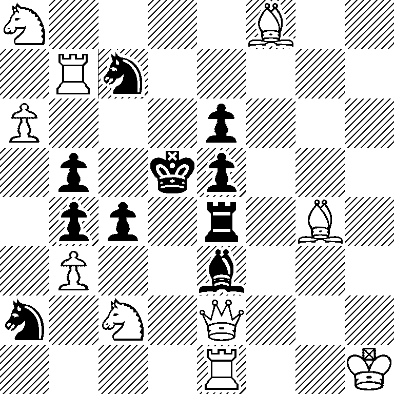 N4B2/1Rn5/P3p3/1p1kp3/1pp1r1B1/1P2b3/n1N1Q3/4R2K