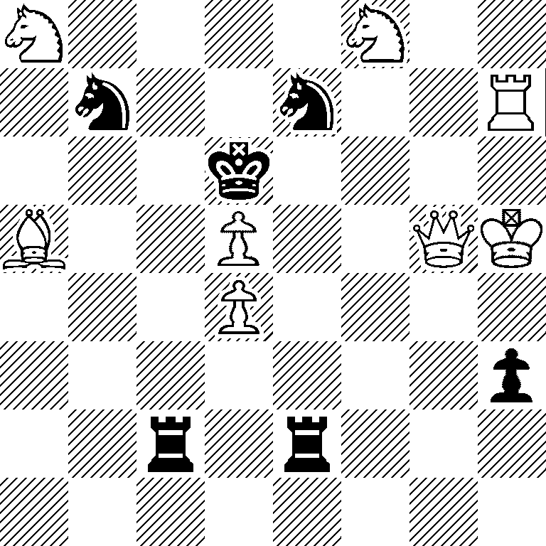 N4N2/1n2n2R/3k4/B2P2QK/3P4/7p/2r1r3/8