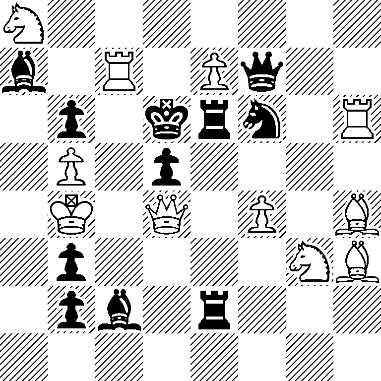 N7/b1R1Pq2/1p1krn1R/1P1p4/1K1Q1P1B/1p4NB/1pb1r3/8