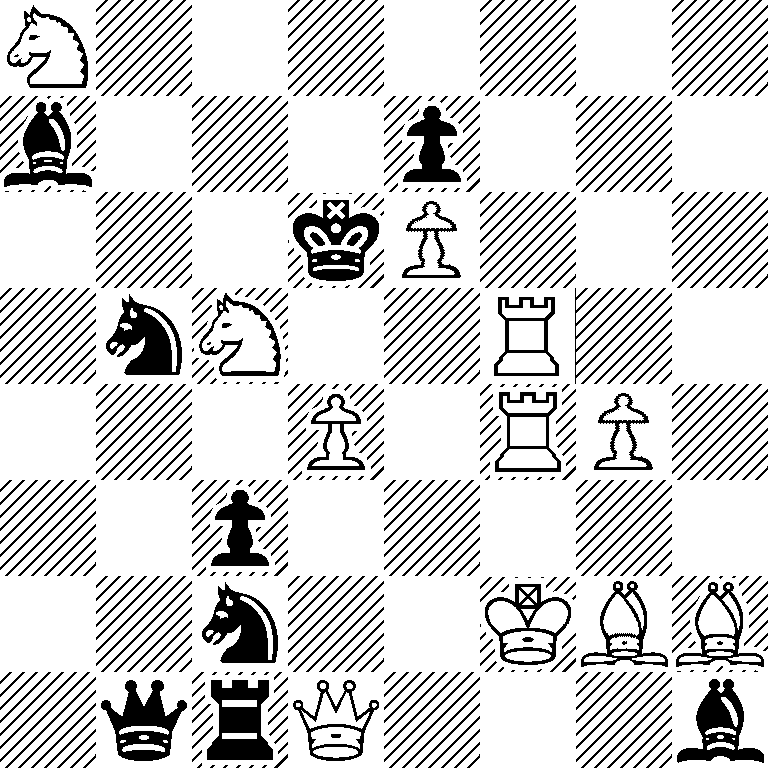 N7/b3p3/3kP3/1nN2R2/3P1RP1/2p5/2n2KBB/1qrQ3b
