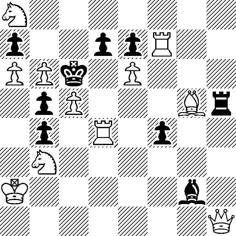 N7/p2ppR2/PPk1P3/1pP3Br/1p1R1p2/1N6/K5b1/7Q