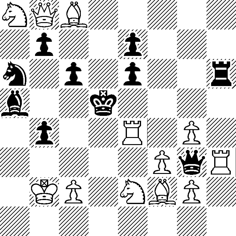 NQB5/1p2p3/n1p1p2r/b2k4/1p2R1P1/5PqR/1KP1NBP1/8