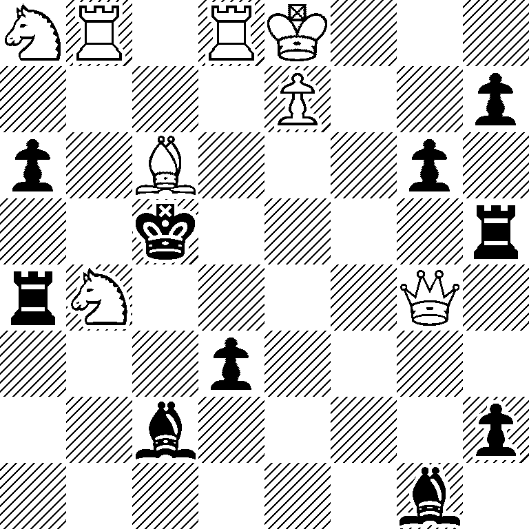 NR1RK3/4P2p/p1B3p1/2k4r/rN4Q1/3p4/2b4p/6b1