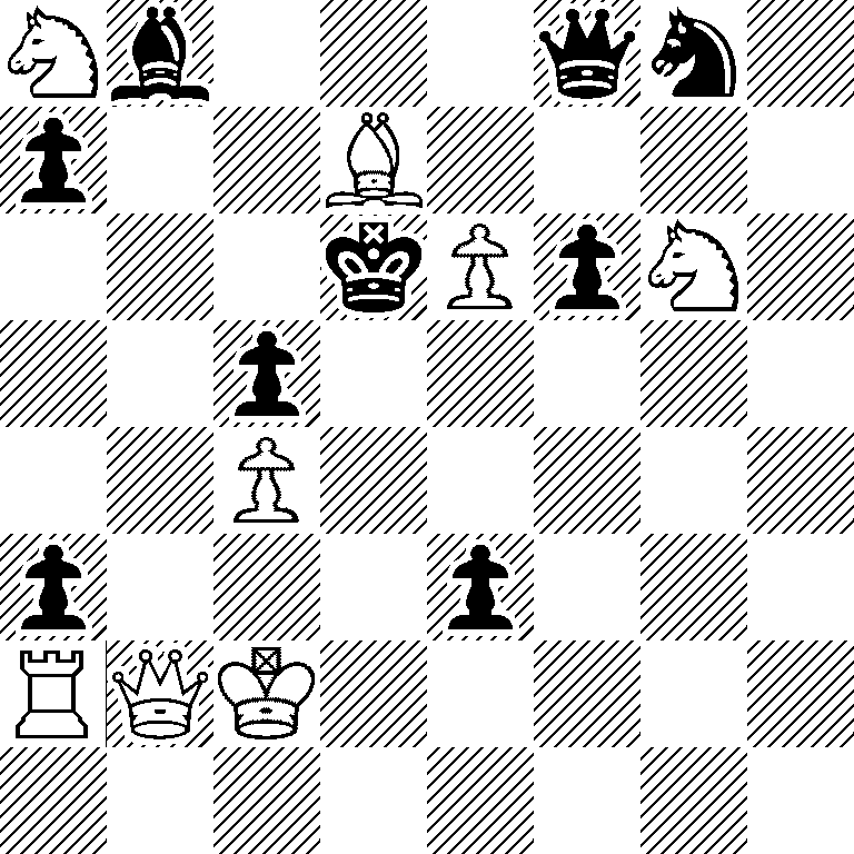 Nb3qn1/p2B4/3kPpN1/2p5/2P5/p3p3/RQK5/8