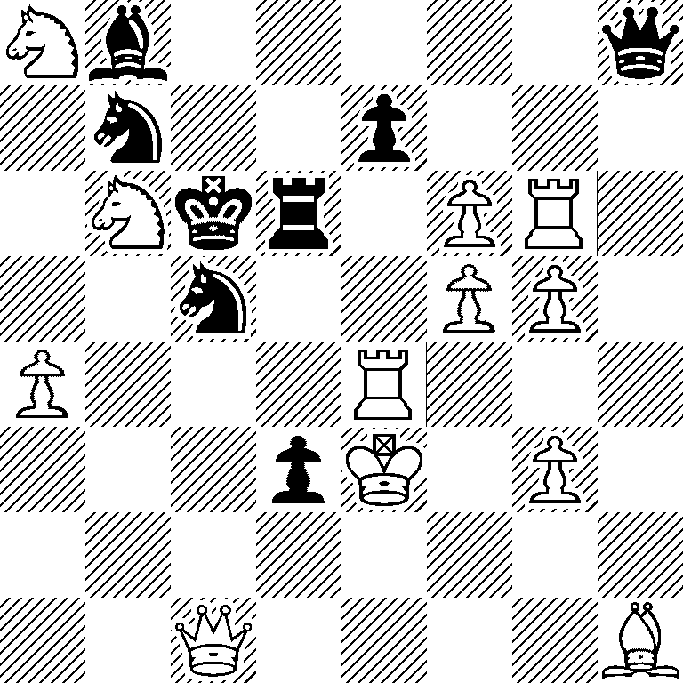 Nb5q/1n2p3/1Nkr1PR1/2n2PP1/P3R3/3pK1P1/8/2Q4B