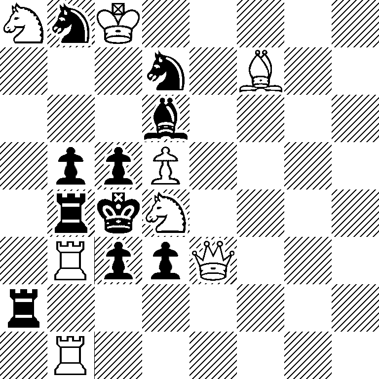 NnK5/3n1B2/3b4/1ppP4/1rkN4/1RppQ3/r7/1R6