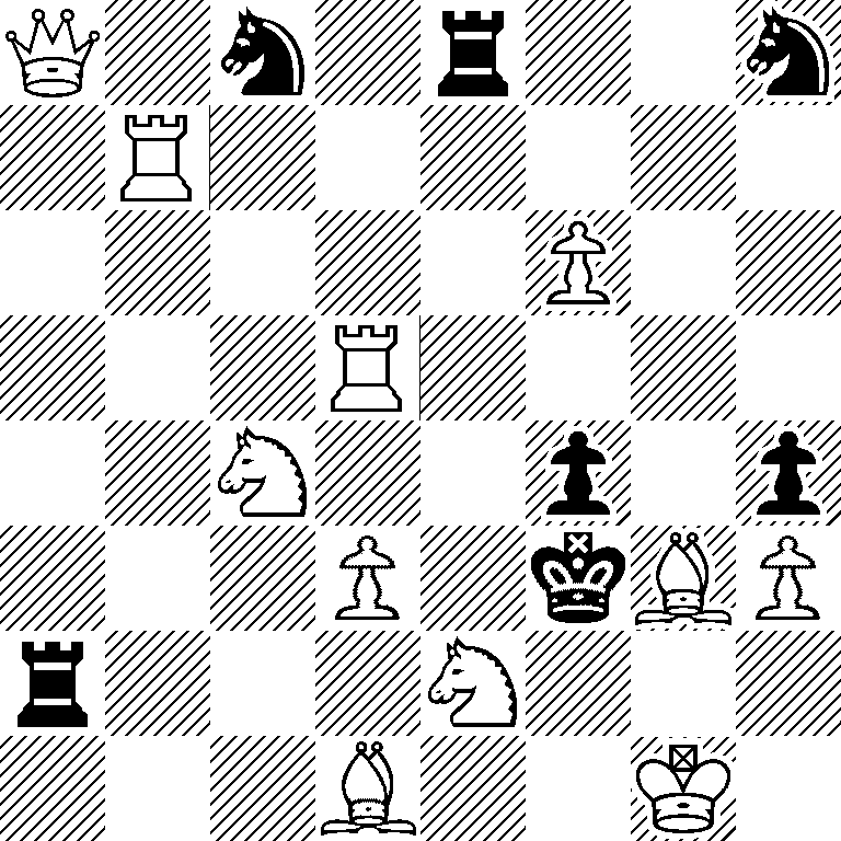 Q1n1r2n/1R6/5P2/3R4/2N2p1p/3P1kBP/r3N3/3B2K1