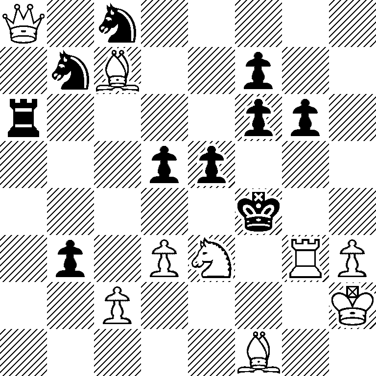Q1n5/1nB2p2/r4pp1/3pp3/5k2/1p1PN1RP/2P4K/5B2