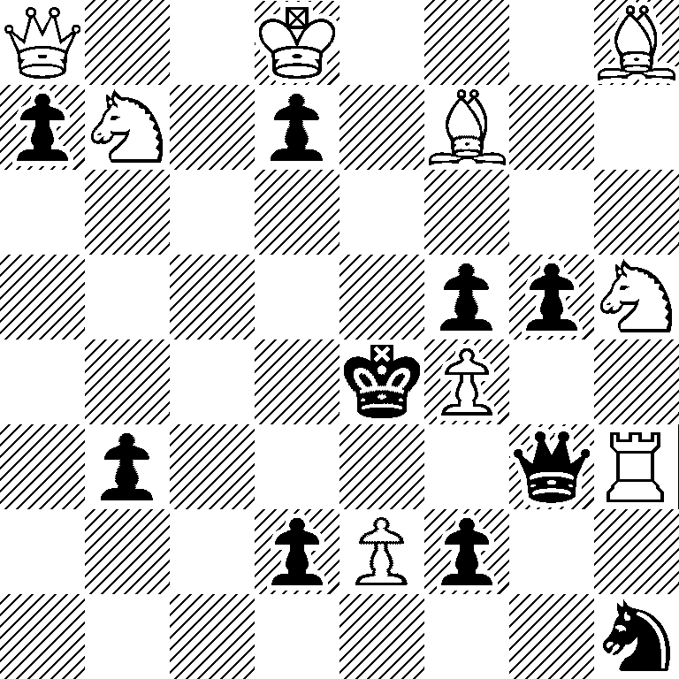 Q2K3B/pN1p1B2/8/5ppN/4kP2/1p4qR/3pPp2/7n