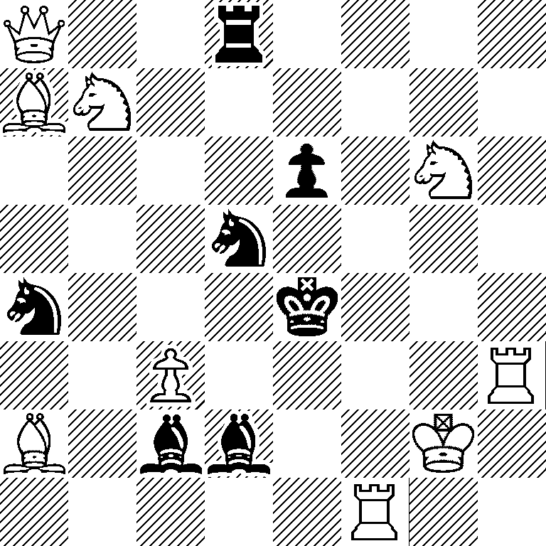 Q2r4/BN6/4p1N1/3n4/n3k3/2P4R/B1bb2K1/5R2