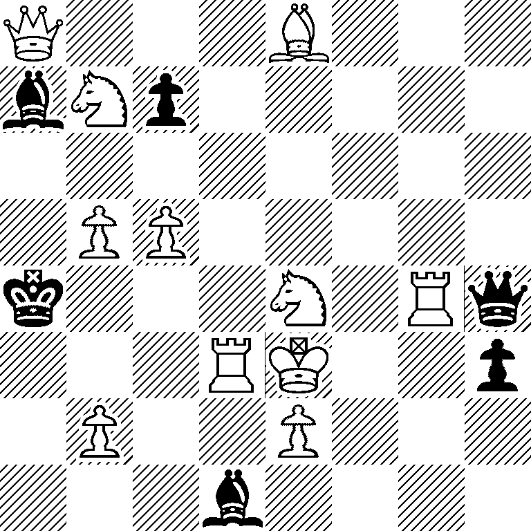 Q3B3/bNp5/8/1PP5/k3N1Rq/3RK2p/1P2P3/3b4