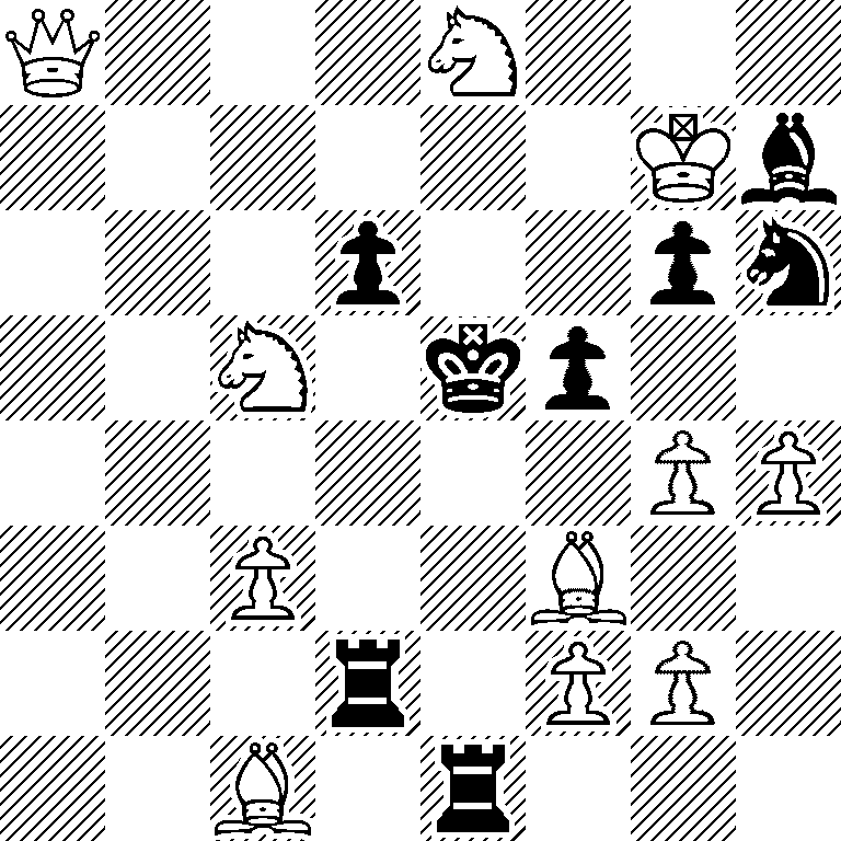 Q3N3/6Kb/3p2pn/2N1kp2/6PP/2P2B2/3r1PP1/2B1r3