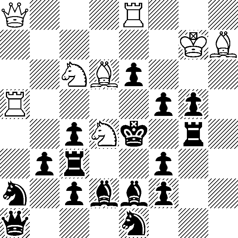 Q3R3/6KB/2NBp3/R4pp1/2pNk1r1/1pr2p2/n1pbbp2/q3n3