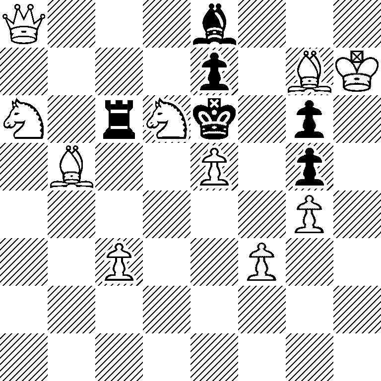 Q3b3/4p1BK/N1rNk1p1/1B2P1p1/6P1/2P2P2/8/8